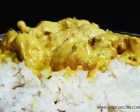 Poulet au curry et lait de coco