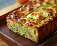 Cake courgette chèvre et jambon