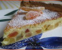 Une tarte moelleuse et délicatement parfumée où les fruits retrouvent leurs saveurs en se réhydratant pendant la cuisson