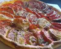 Tarte à la tomate et au chèvre