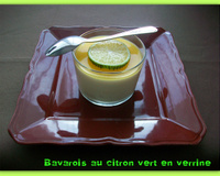 Bavarois au citron vert en verrine