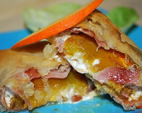 Feuilletés au potimarron et chèvre en pâte filo