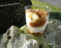 Verrine poires, spéculos sauce au caramel