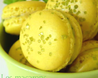 Macarons citron/basilic