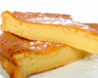 Fondant à la crème fraîche & chocolat blanc