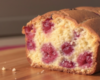 Cake aux framboises