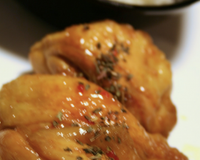 Cuisses de poulet braisées au miel