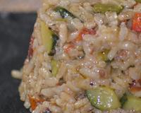 Un risotto savoureux aux légumes d soleil.