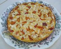 gateau facile à faire, avec des abricots, des amandes et de la ricotta pour la légèreté