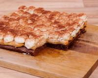 Le brownie-tiramisu