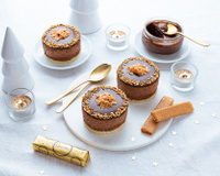 Mini entremets chocolat noisette, croustillant Crêpes Dentelle Gavottes®