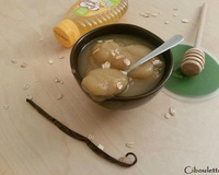 Compote de pommes à la vanille et au miel