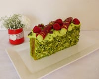 Cake pistache framboise