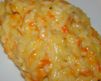 Risotto aux carottes et fromage de chèvre