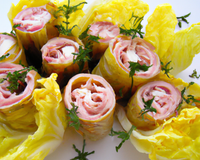 Endives farcies enroulées de jambon cru