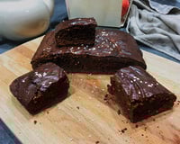 Gâteau chocolat et tahiné sans beurre