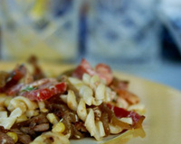 Salade de pâtes aux notes caramélisées