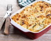 Gratin de courgettes aux lardons