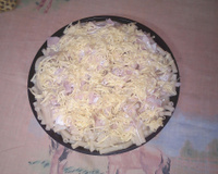 Gratin de pâtes au jambon