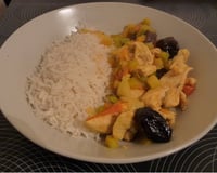 Aiguillettes de poulet aux poivrons et épices