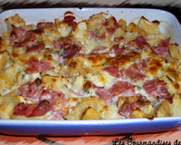 Un gratin original, qui marie le bleu au céleri, c'est très bon !