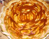 Tarte aux pommes et caramel beurre salé