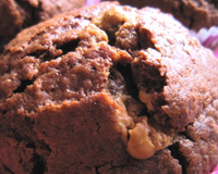 Muffins au chocolat, cœur de spéculoos