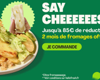 HelloFresh : jusqu’à 85 euros offerts sur vos 4 premières box + deux mois de fromages gratuits