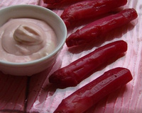 Asperges tout en rose.