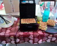 Pâte à gaufres légères