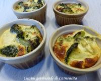 Petit flan de brocoli au parmesan