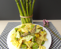Salades de farfalles aux asperges vertes facile