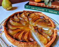 Tarte aux maroilles et poires