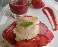 Pavlova à la fraise à ma façon