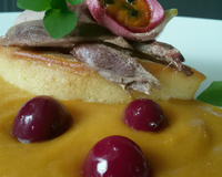 Parmentier de canard à la pulpe de fruits de la passion