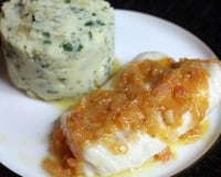 Cabillaud aux agrumes, écrasé de pommes de terre aux herbes fraîches