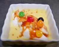 Île flottante au four