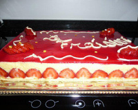 Fraisier et sa crème chiboust