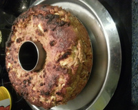 Gâteau de pain perdu, pomme et cannelle