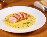 Filet mignon de porc à la moutarde