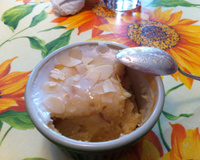 Fondant à la compote de pomme