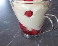 C'est une recette très fraîche, à réaliser avec des framboises fraîches ou surgelées.