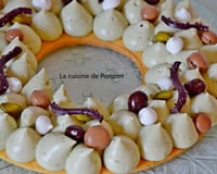 Pâte sucrée selon Cyril Lignac, garnie de crème diplomate à la pistache