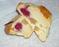 Moelleux ricotta, poires-framboises