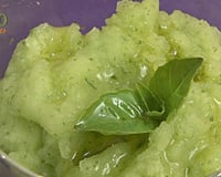 Sorbet au citron et au basilic