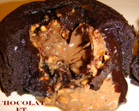 Coulant chocolat cœur ferrero rocher