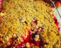 Crumble aux fruits rouges savoureux