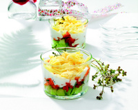 Verrine fraîche à la tome de Savoie