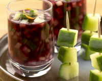 Un cocktail aux fruits et légumes.