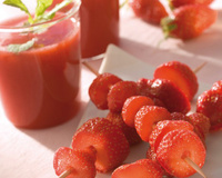 Sirop de fraises gourmand pour brochettes de Fraises du Périgord IGP